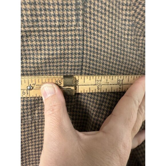 Brooks Brothers Brown And Black Houndstooth Cotton Flannel Men’s Size M - Picture 9 of 9